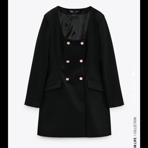 Zara Dresses & Skirts - Zara jewel button blazer dress
